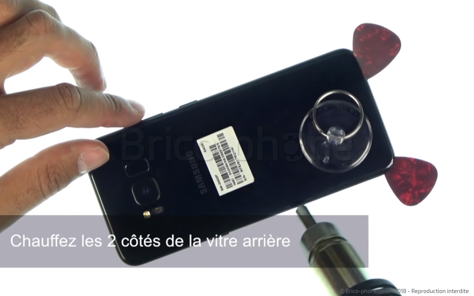 Changement d'écran (vitre+AMOLED) sur Galaxy S8 photo 3